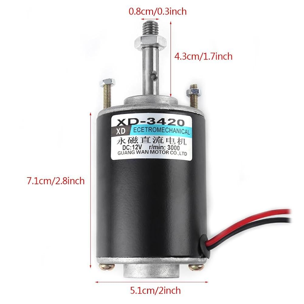 DC Motor, 12/24V 30W XD-3420 CW/CCW Permanent Magnet Motor
